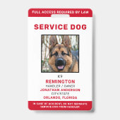 Badge d'identification personnelisé pour chien de  (Avant)
