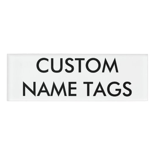Badge D'identification Petit modèle nommé de blanc d'étiquette (Devant)