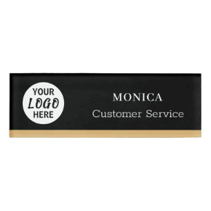 Badge D'identification Petit Nom Badet Magnet Logo personnalisé Personnel