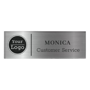 Badge D'identification Petit Nom Badet Magnet Logo personnalisé Personnel