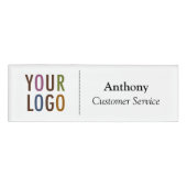 Badge D'identification Petit Nom Badet Magnet Logo personnalisé Personnel (Devant)