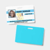 Badge d'identification photo (Avant & arrière)