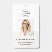 Badge d'identification Photo 3x5 | Carte de nom d' (Avant)