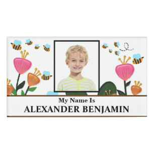 Badge D'identification Photo de l'élève de l'école garçon fille fils fill