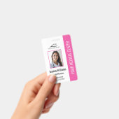 Badge d'identification photo de l'employé médical (Manuel / portable)