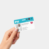 Badge d'identification photo de l'employé Médicale (Manuel / portable)