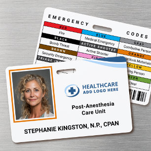 Badge d'identification photo de tout employé de l'