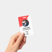 Badge d'identification photo de travailleur profes (Manuel / portable)