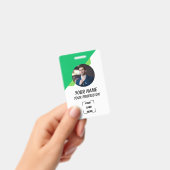 Badge d'identification photo de travailleur profes (Manuel / portable)