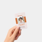 Badge d'identification photo d'employé d'entrepris (Manuel / portable)