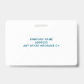 Badge d'identification photo d'employé d'hôpital v (Arrière)