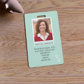 Badge d'identification photo d'empreinte de patte