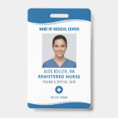 Badge d'identification photo d'infirmière diplômée (Avant)