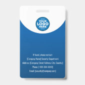 Badge d'identification photo personnalisable pour  (Arrière)