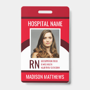 Badge d'identification photo personnalisé pour emp