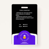 Badge d'identification photo professionnelle - Per (Dos)