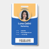 Badge d'identification photo professionnelle - Per (Avant)