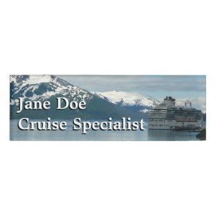 Badge D'identification Photographie de voyage de croisière en Alaska