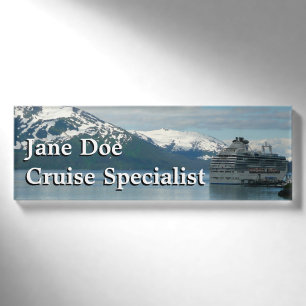 Badge D'identification Photographie de voyage de vacances en croisière en
