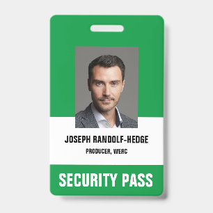BADGE D'IDENTIFICATION - Photographie d'identité v