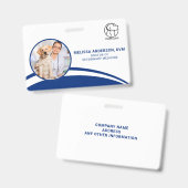 Badge d'identification photographique pour entrepr (Avant & arrière)
