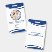 Badge d'identification photographique pour entrepr (Avant & arrière)