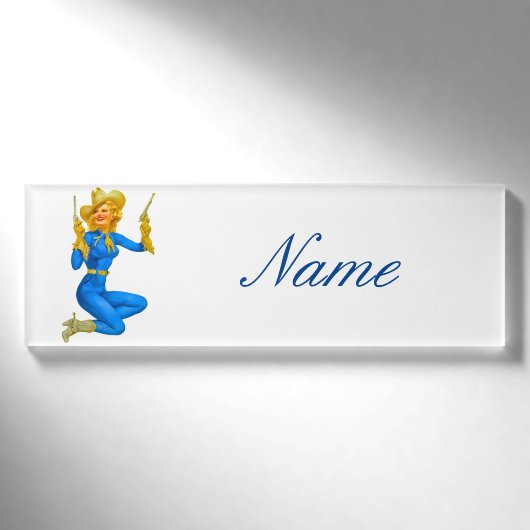 Badge D'identification Pin-up de la petite fille Thunder_Cove (Devant)