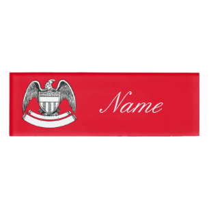 Badge D'identification Plaque d'aigle patriotique vintage Thunder_Cove