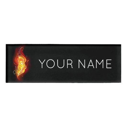 Badge D'identification Plumes de paquetage de feu (Devant)