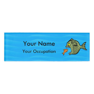 Badge D'identification Poisson taupe