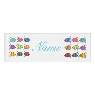 Badge D'identification Poisson tropical multicolore Thunder_Cove