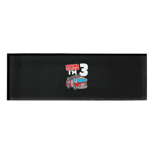 Badge D'identification Pompier 3 ans Pompier 3 ans 3e anniversaire (Devant)