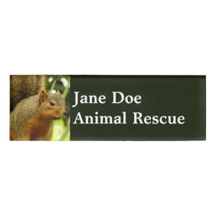 Badge D'identification Portrait d'un écureuil Nature Animal Photographie