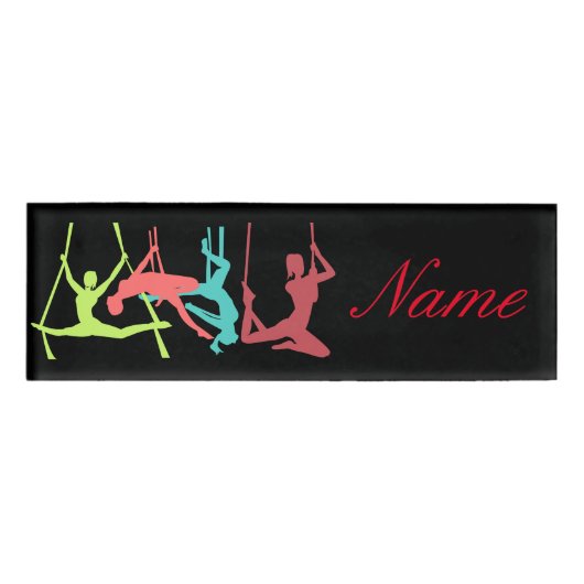 Badge D'identification Poses de fitness aérien Thunder_Cove (Devant)