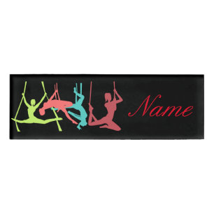 Badge D'identification Poses de sport aérien Thunder_Cove