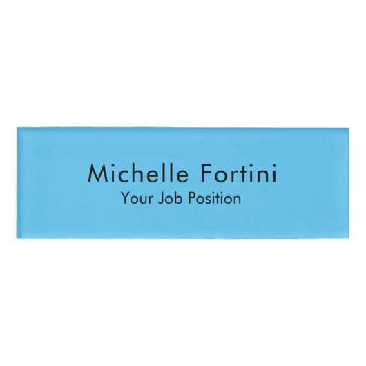 Badge D'identification Poste de personnel personnalisé moderne (Devant)