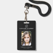 Badge d'identification pour élève à domicile | Min (Avant avec lanière)