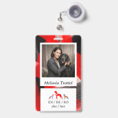Badge d'identification pour la sécurité personnell (Avant avec rétractable)