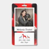 Badge d'identification pour la sécurité personnell (Avant)