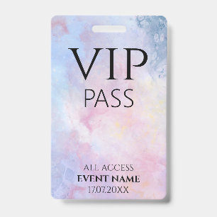 Badge d'identification pour l'événement VIP du tir