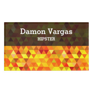 Badge D'identification Pretty Triangle pattern