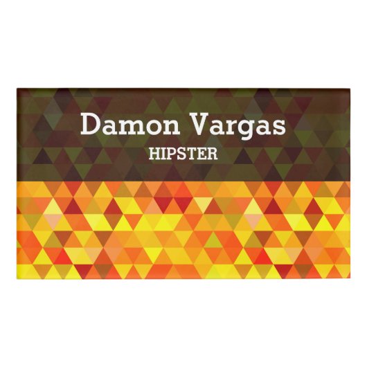 Badge D'identification Pretty Triangle pattern (Devant)