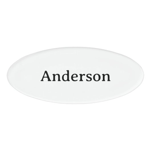 Badge D'identification Professionnel affaires 3" x 1,125" (Devant)