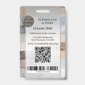 Badge d'identification professionnel avec photo po (Arrière)