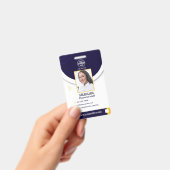 Badge d'identification professionnel bleu marine p (Manuel / portable)