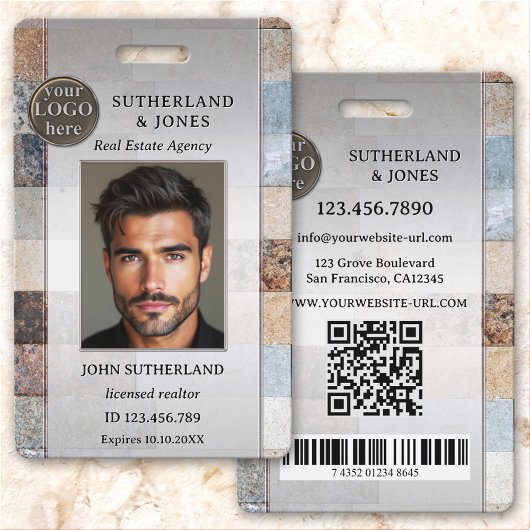 Badge d'identification professionnel de l'agent im