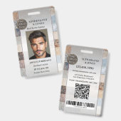 Badge d'identification professionnel de l'agent im (Avant & arrière)