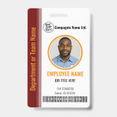 Badge d'identification professionnel élégant moder (Avant)