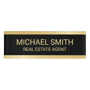 Badge D'identification Professionnel Gold personnalisé