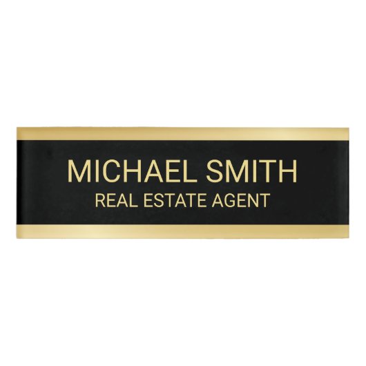 Badge D'identification Professionnel Gold personnalisé (Devant)